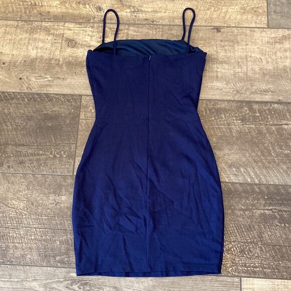 LULU'S Navy Blue Spaghetti Strap Mini Dress Small - Picture 5 of 7